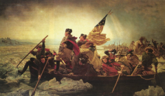 George Washington crosses the Deleware to face the King's Army...